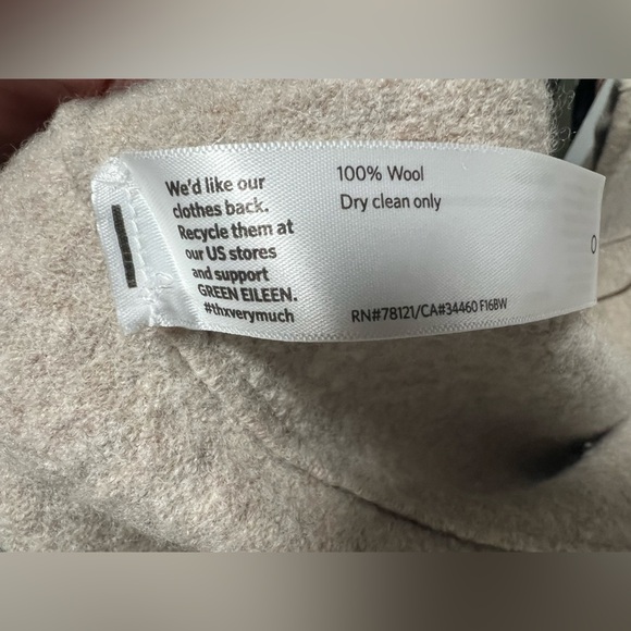 Eileen Fisher Cozy Tan Open Front Cardigan - Picture 9 of 10